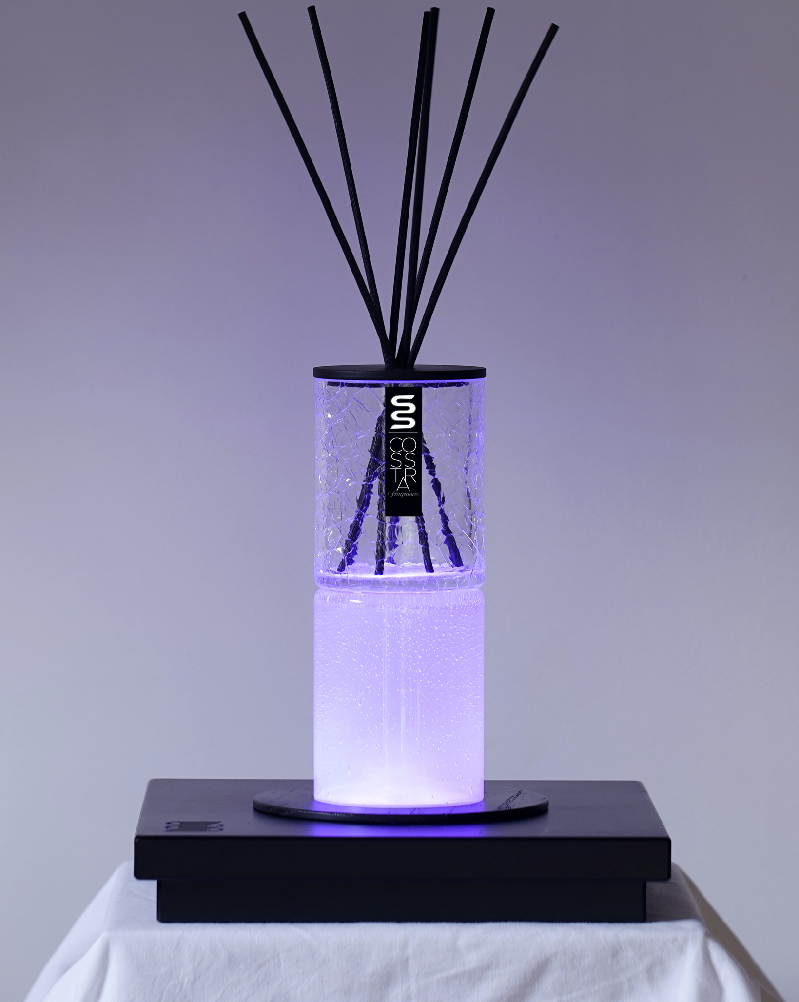 Diffuseur DUAL PURE® - Modèles 85 + Système de BASE LED® (inclus) - Parfum HARAH : Mandarine, Élémi & Pamplemousse