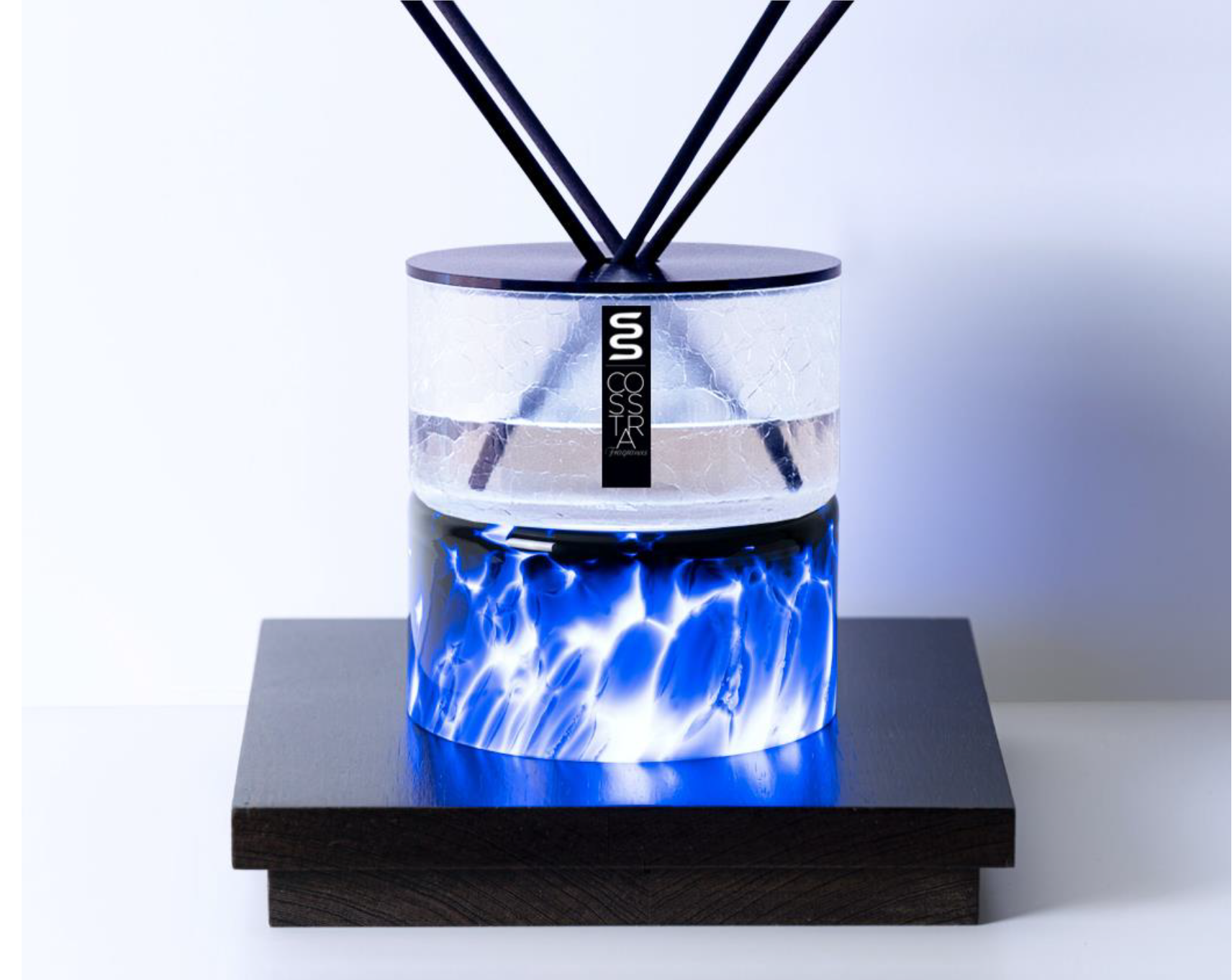 MYSTERY Dual Diffuser Ø150mm + LED Base system® (included) – Fragrance VELVET : Truffle, Ylang-Ylang & Vetiver